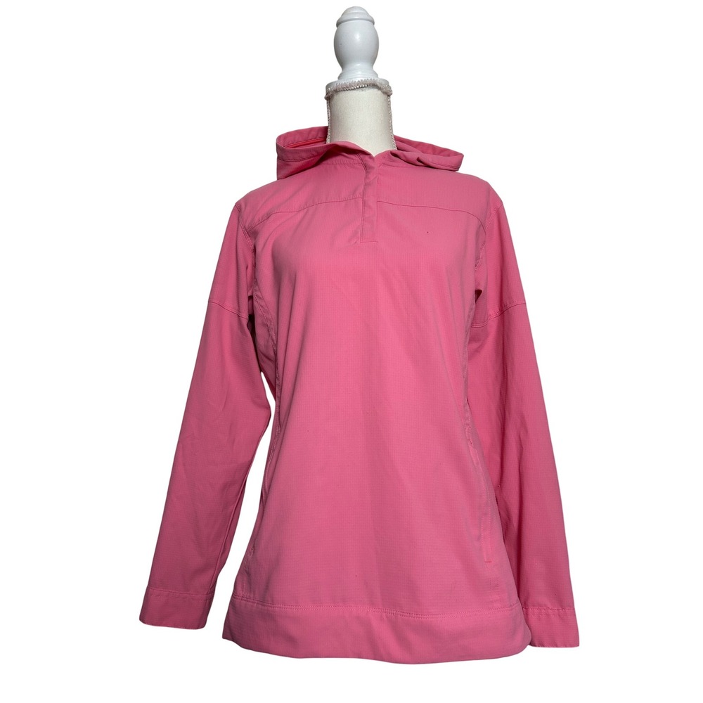Guide Series Gander Mountain Pink Textured Pullover Hoodie Outdoor Size M Hiking